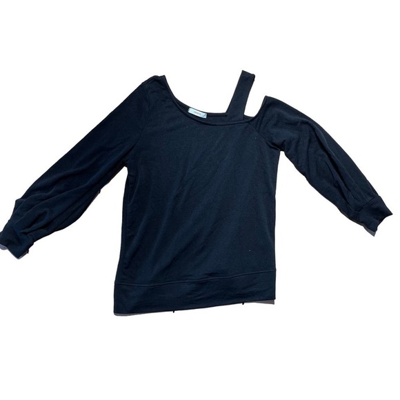 Women's Cherish Black one shoulder blouse. Size Small. - Picture 1 of 5